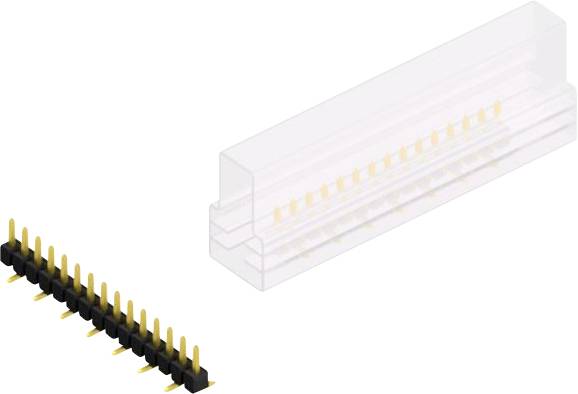 Fischer Elektronik Stiftleiste (Standard) Anzahl Reihen: 1 SL10SMD04015GSM 10St.