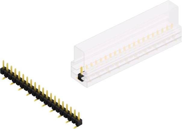 Fischer Elektronik Stiftleiste (Standard) Anzahl Reihen: 1 SL10SMD04020GSM 10St.