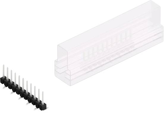 Fischer Elektronik Stiftleiste (Standard) Anzahl Reihen: 1 10047391 10St.