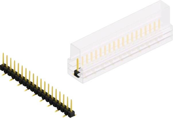 Fischer Elektronik Stiftleiste (Standard) Anzahl Reihen: 1 10047462 10St.