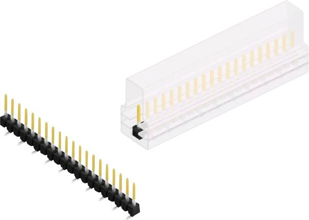 Fischer Elektronik Stiftleiste (Standard) Anzahl Reihen: 1 10047474 10St.