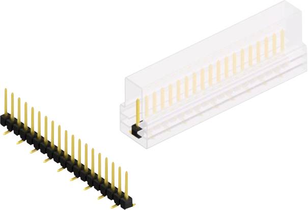 Fischer Elektronik Stiftleiste (Standard) Anzahl Reihen: 1 10047659 10St.