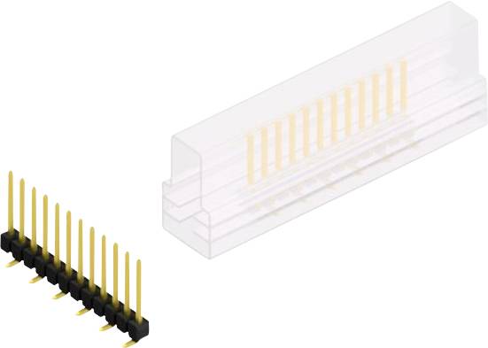 Fischer Elektronik Stiftleiste (Standard) Anzahl Reihen: 1 10047765 10St.