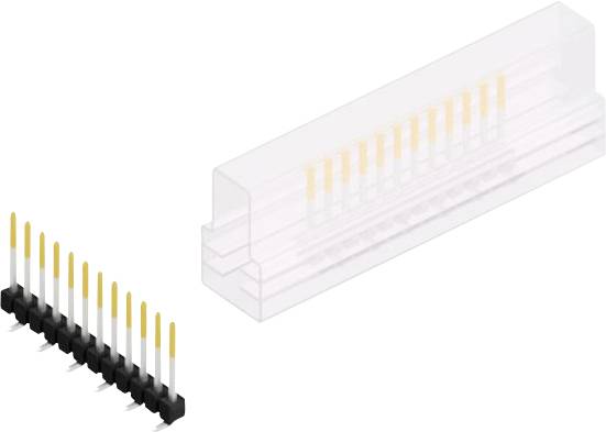 Fischer Elektronik Stiftleiste (Standard) Anzahl Reihen: 1 10047768 10St.