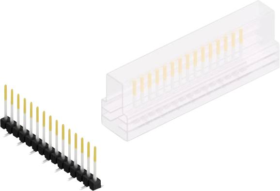 Fischer Elektronik Stiftleiste (Standard) Anzahl Reihen: 1 10047797 10St.