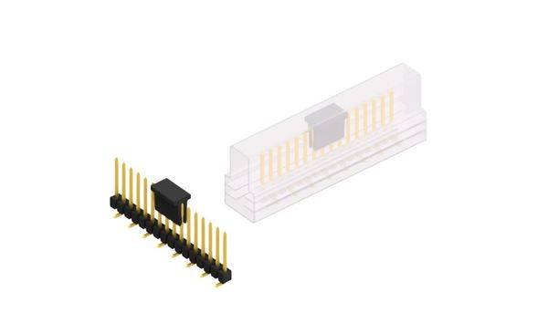 Fischer Elektronik Stiftleiste (Standard) Anzahl Reihen: 1 10047803 10St.