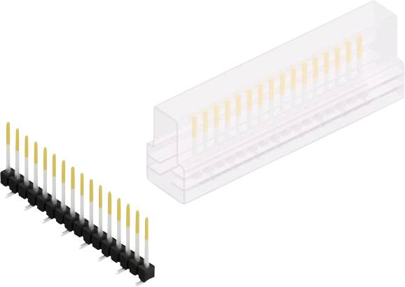Fischer Elektronik Stiftleiste (Standard) Anzahl Reihen: 1 10047807 10St.