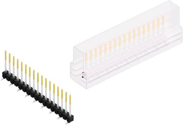 Fischer Elektronik Stiftleiste (Standard) Anzahl Reihen: 1 10047816 10St.