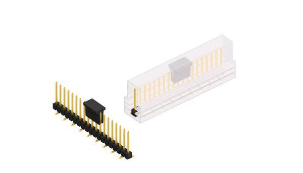 Fischer Elektronik Stiftleiste (Standard) Anzahl Reihen: 1 10047830 10St.