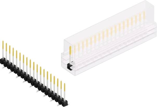 Fischer Elektronik Stiftleiste (Standard) Anzahl Reihen: 1 10047835 10St.