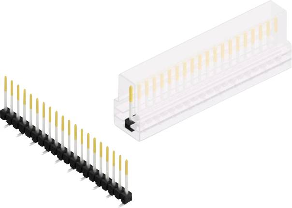 Fischer Elektronik Stiftleiste (Standard) Anzahl Reihen: 1 10047845 10St.