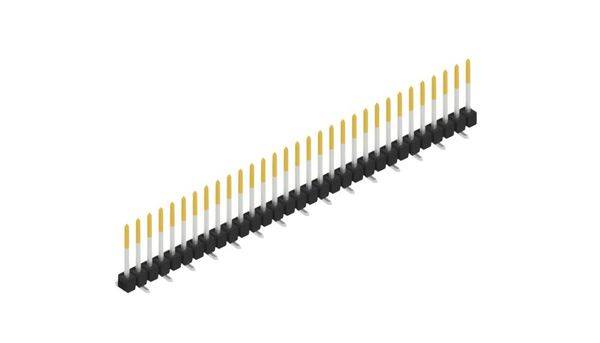Fischer Elektronik Stiftleiste (Standard) Anzahl Reihen: 1 SL10SMD10431S 10St.