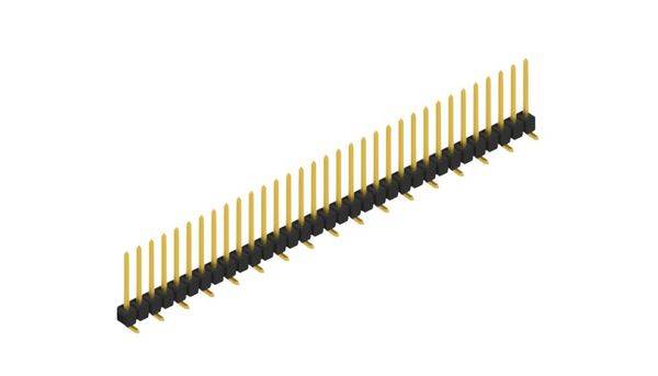 Fischer Elektronik Stiftleiste (Standard) Anzahl Reihen: 1 SL10SMD10433G 10St.
