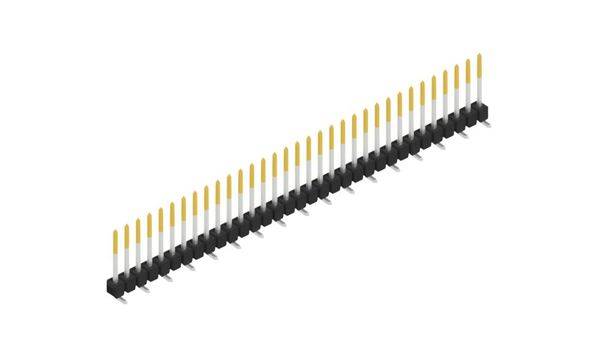 Fischer Elektronik Stiftleiste (Standard) Anzahl Reihen: 1 SL10SMD10433S 10St.