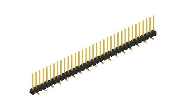 Fischer Elektronik Stiftleiste (Standard) Anzahl Reihen: 1 SL10SMD10435G 10St.