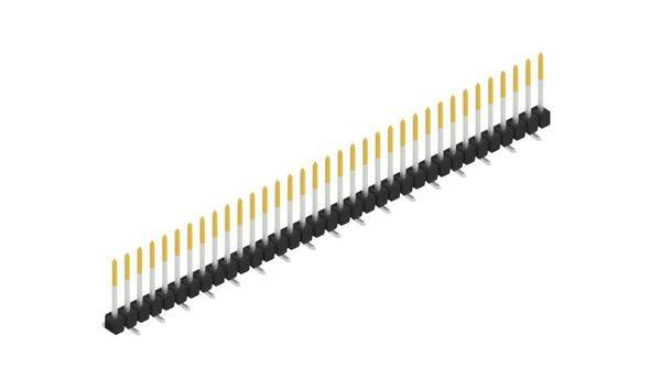 Fischer Elektronik Stiftleiste (Standard) Anzahl Reihen: 1 SL10SMD10435S 10St.