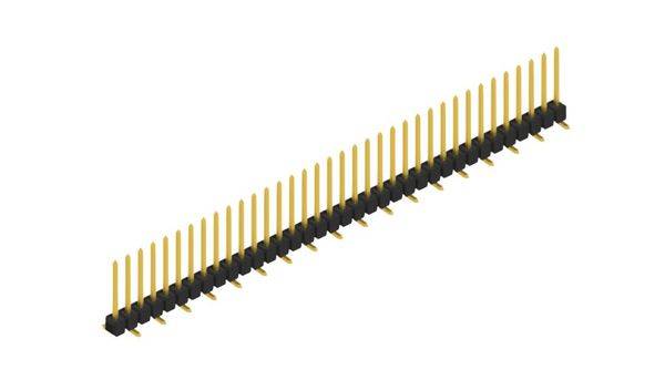 Fischer Elektronik Stiftleiste (Standard) Anzahl Reihen: 1 SL10SMD10436G 10St.