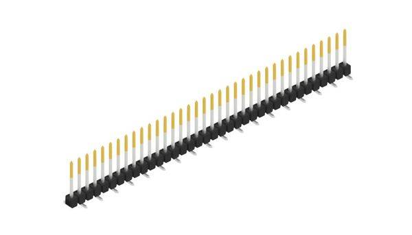 Fischer Elektronik Stiftleiste (Standard) Anzahl Reihen: 1 SL10SMD10436S 10St.