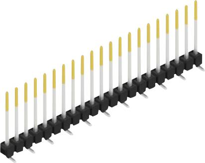Fischer Elektronik Stiftleiste (Standard) Anzahl Reihen: 1 SL10SMD13021S 10St.