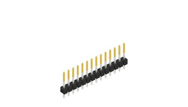 Fischer Elektronik Stiftleiste (Standard) Anzahl Reihen: 1 10048308 10St.