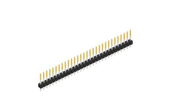 Fischer Elektronik Stiftleiste (Standard) Anzahl Reihen: 1 10048360 10St.