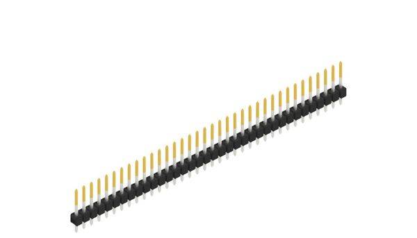 Fischer Elektronik Stiftleiste (Standard) Anzahl Reihen: 1 10048378 10St.