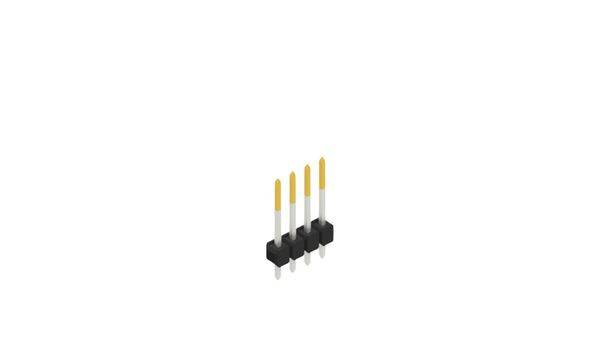 Fischer Elektronik Stiftleiste (Standard) Anzahl Reihen: 1 10048392 10St.
