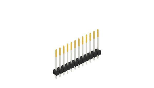 Fischer Elektronik Stiftleiste (Standard) Anzahl Reihen: 1 10048542 10St.