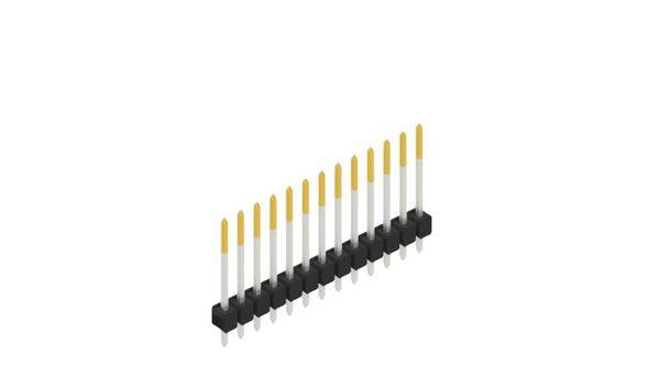 Fischer Elektronik Stiftleiste (Standard) Anzahl Reihen: 1 10048546 10St.
