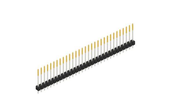 Fischer Elektronik Stiftleiste (Standard) Anzahl Reihen: 1 10048602 10St.