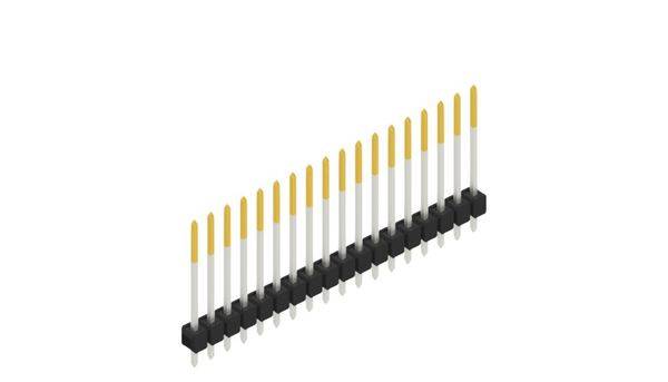 Fischer Elektronik Stiftleiste (Standard) Anzahl Reihen: 1 10048673 10St.