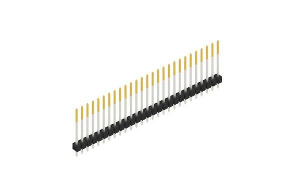 Fischer Elektronik Stiftleiste (Standard) Anzahl Reihen: 1 10048700 10St.
