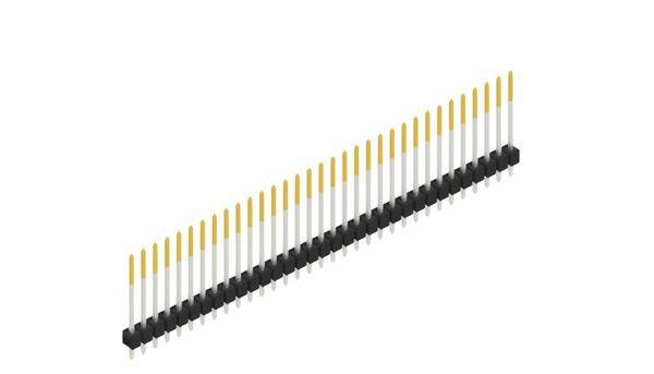 Fischer Elektronik Stiftleiste (Standard) Anzahl Reihen: 1 10048718 10St.
