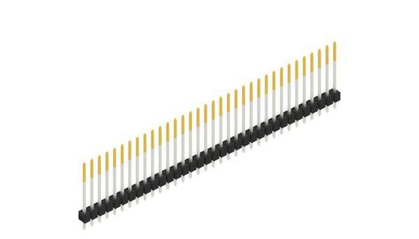 Fischer Elektronik Stiftleiste (Standard) Anzahl Reihen: 1 10048721 10St.