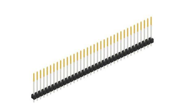Fischer Elektronik Stiftleiste (Standard) Anzahl Reihen: 1 10048727 10St.