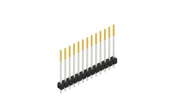 Fischer Elektronik Stiftleiste (Standard) Anzahl Reihen: 1 10048770 10St.