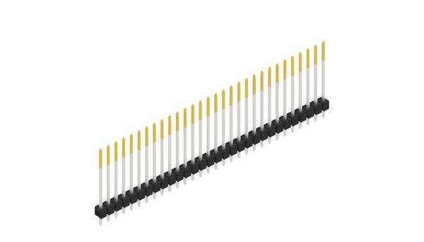 Fischer Elektronik Stiftleiste (Standard) Anzahl Reihen: 1 10048826 10St.
