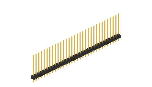 Fischer Elektronik Stiftleiste (Standard) Anzahl Reihen: 1 10048832 10St.