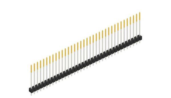Fischer Elektronik Stiftleiste (Standard) Anzahl Reihen: 1 10048845 10St.