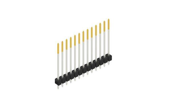 Fischer Elektronik Stiftleiste (Standard) Anzahl Reihen: 1 10048882 10St.