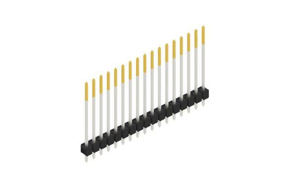 Fischer Elektronik Stiftleiste (Standard) Anzahl Reihen: 1 10048895 10St.