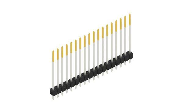 Fischer Elektronik Stiftleiste (Standard) Anzahl Reihen: 1 10048899 10St.