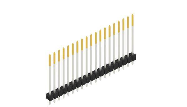 Fischer Elektronik Stiftleiste (Standard) Anzahl Reihen: 1 10048902 10St.
