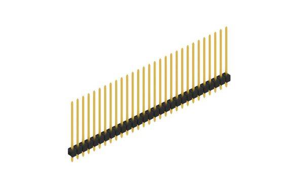 Fischer Elektronik Stiftleiste (Standard) Anzahl Reihen: 1 10048932 10St.