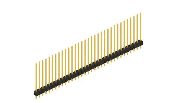 Fischer Elektronik Stiftleiste (Standard) Anzahl Reihen: 1 10048945 10St.