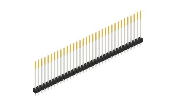 Fischer Elektronik Stiftleiste (Standard) Anzahl Reihen: 1 10048949 10St.