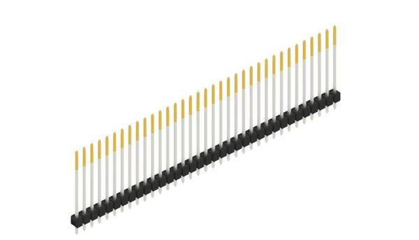 Fischer Elektronik Stiftleiste (Standard) Anzahl Reihen: 1 10048953 10St.
