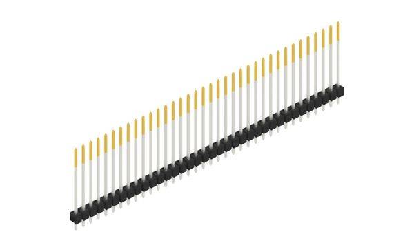 Fischer Elektronik Stiftleiste (Standard) Anzahl Reihen: 1 10048956 10St.
