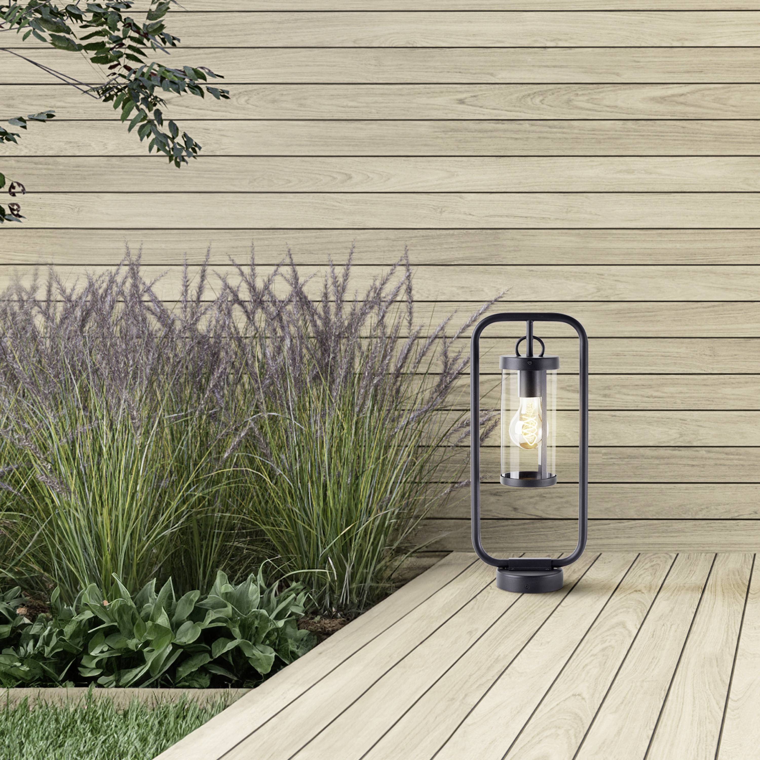 Brilliant Sidney 44292/06 Außeneinbauleuchte E27 Schwarz, Transparent