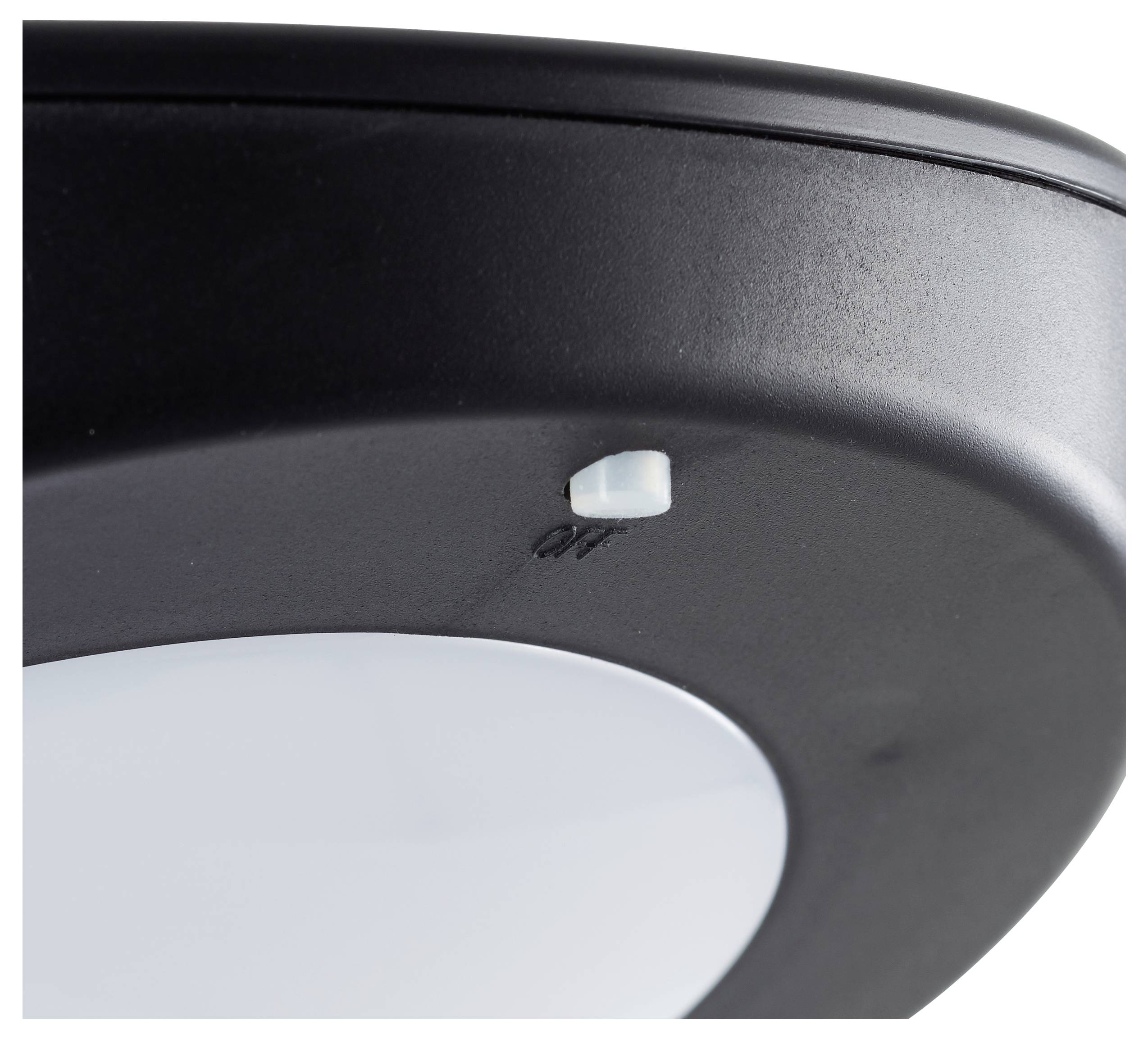 Brilliant Bardum G96924/06 LED-Außenwandleuchte mit Bewegungsmelder 3W LED Schwarz